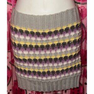 🩶💜 BCBGeneration Striped Knit Mini Skirt